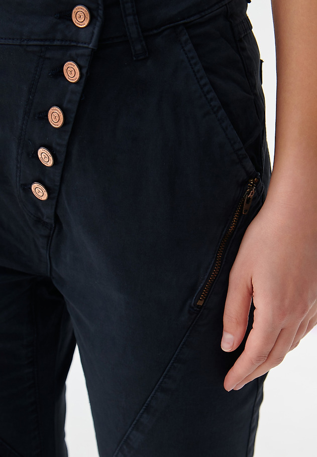 LADIES' BOYFRIEND TROUSERS FIGA LADIES' BOYFRIEND TROUSERS FIGA GRANATOWY 4