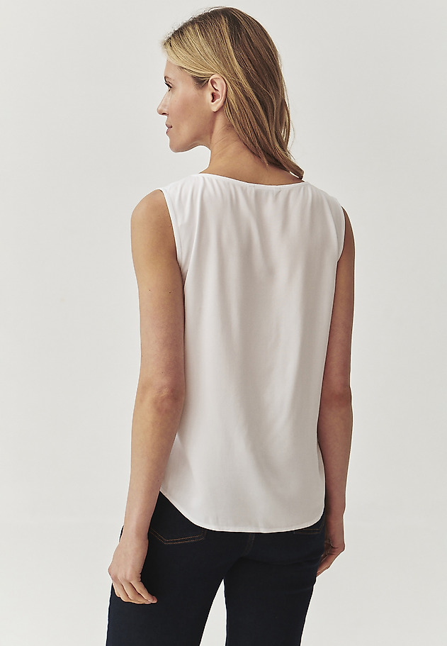 LADIES’ SLEEVELESS BLOUSE - KALIA 2 LADIES’ SLEEVELESS BLOUSE - KALIA 2 WHITE 4