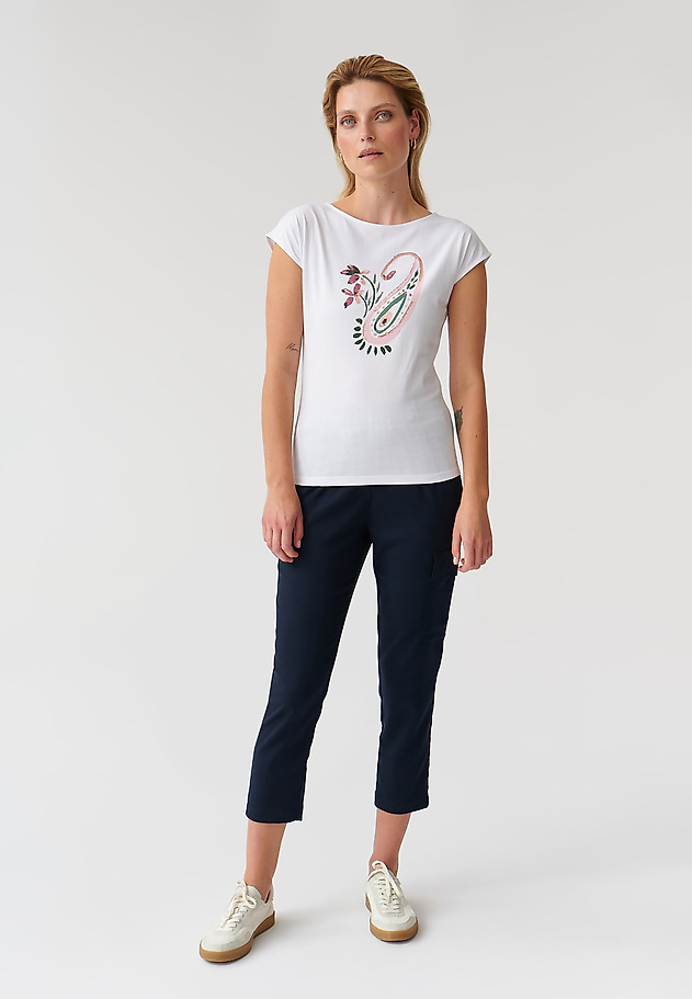 T-SHIRT DAMSKI Z NADRUKIEM AMANDA 4 T-SHIRT DAMSKI Z NADRUKIEM AMANDA 4 BIAŁY 2