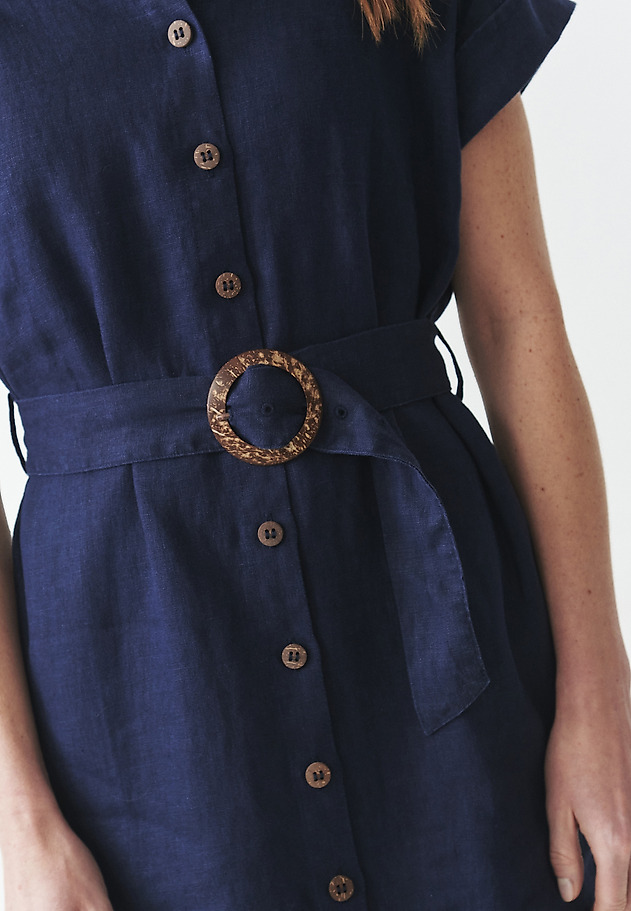LINEN SCHMISSERIE WITH EMBROIDERY - SALIMA 1 LINEN SCHMISSERIE WITH EMBROIDERY - SALIMA 1 NIEBIESKI 6