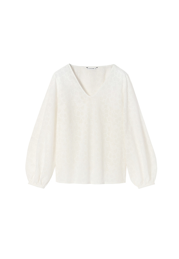 LADIES' BLOUSE WITH PUFFED SLEEVES AFELIANNA LADIES' BLOUSE WITH PUFFED SLEEVES AFELIANNA ECRU 5