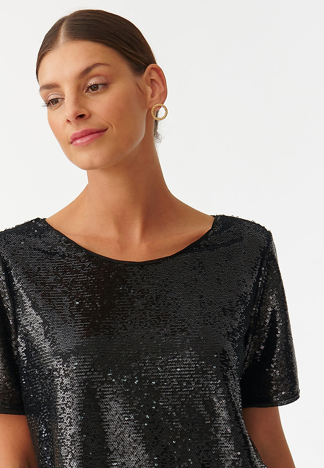LADIES’ SEQUINED BLOUSE VELVITA LADIES’ SEQUINED BLOUSE VELVITA BLACK 5