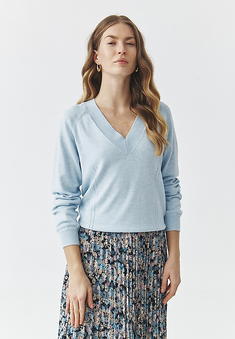 OVERSIZOWY SWETER — SABA NIEBIESKI 2