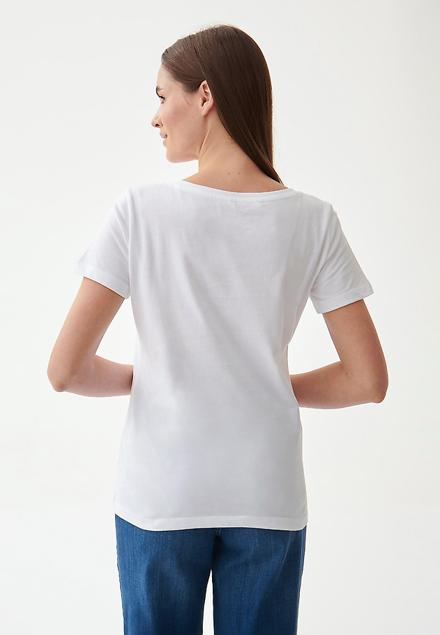 T-SHIRT DAMSKI Z KIESZONKĄ I HAFTEM STENA T-SHIRT DAMSKI Z KIESZONKĄ I HAFTEM STENA BIAŁY 3