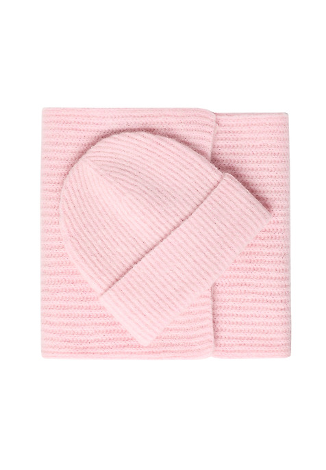 KLASYCZNY SZALIK Z WEŁNĄ I ALPAKĄ - ROSSIN RÓŻOWY 2