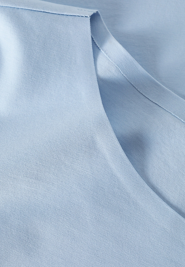 KLASIČNA BLUZA S KRATKIMI ROKAVI - MIKAJA KLASIČNA BLUZA S KRATKIMI ROKAVI - MIKAJA MODRA 5