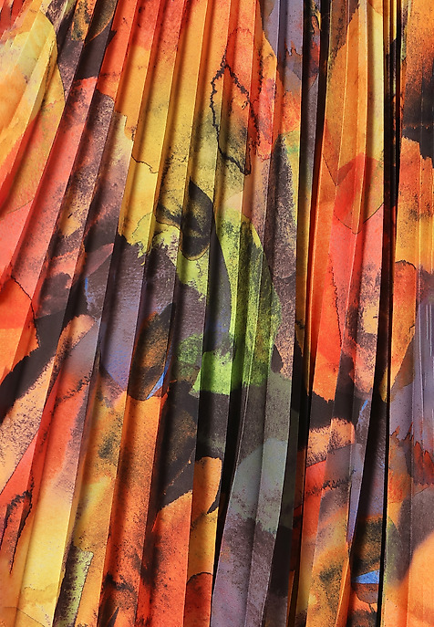 LADIES' PLEATED SKIRT WITH PRINT MERIDIANA 1 MULTICOLOR 2