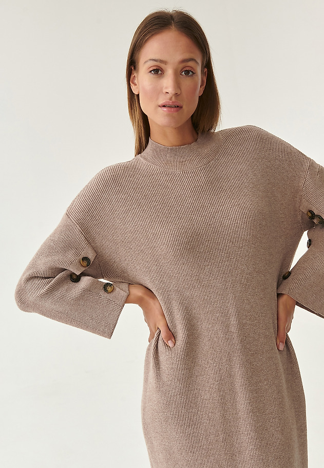 LADIES' SWEATER DRESS MIONI LADIES' SWEATER DRESS MIONI BEIGE 1