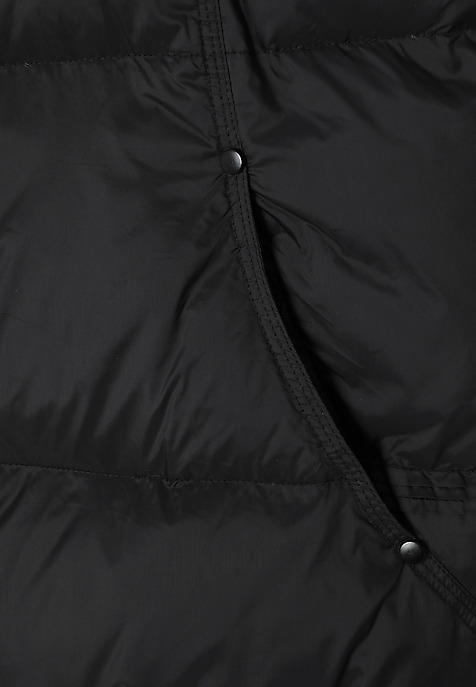 DOWN VEST WITH ELASTIC FINISH - SAWA BLACK 2