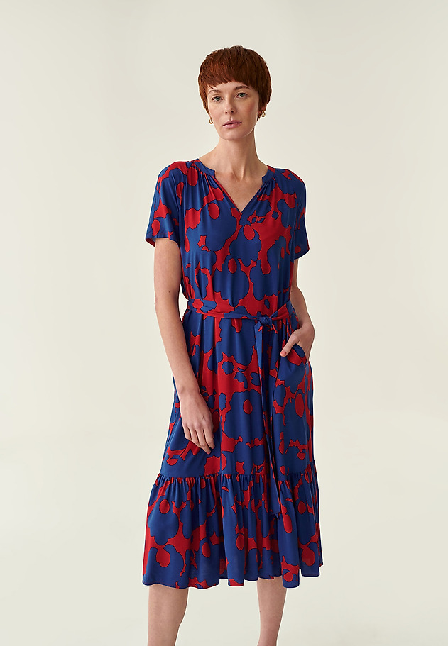 ROCHIE CU IMPRIMEU CU VOLAN MONO ROCHIE CU IMPRIMEU CU VOLAN MONO MULTICOLOR 2