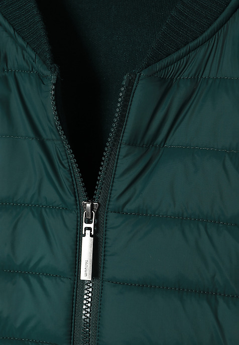 LADIES' JUMPER WITH QUILTED FRONT - KADEKO GREEN 2