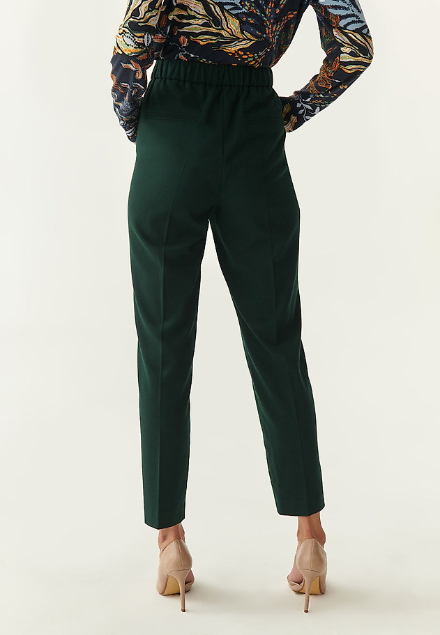 LADIES' PRESSED-CREASE TROUSERS LUNO LADIES' PRESSED-CREASE TROUSERS LUNO GREEN 2
