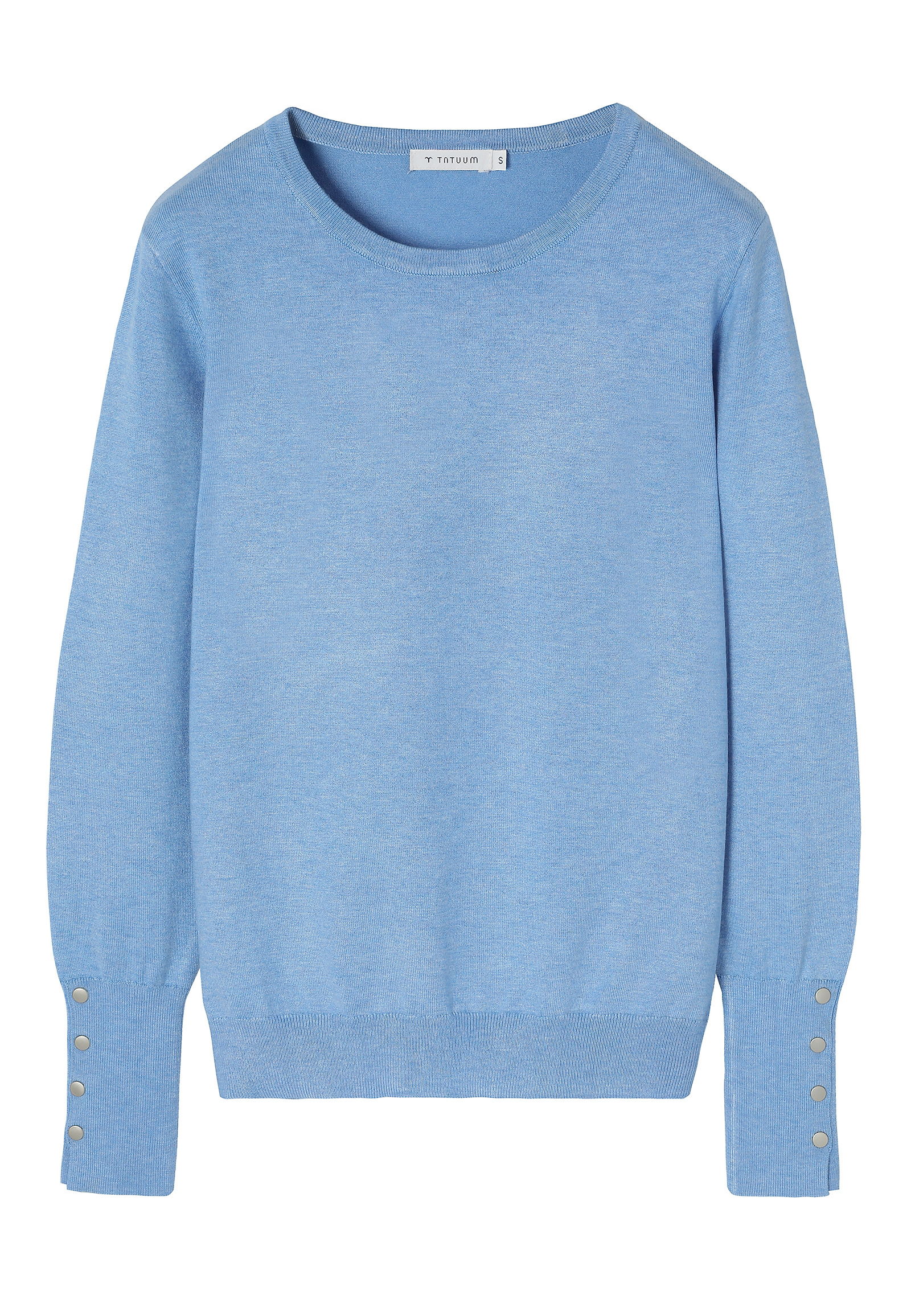 CLASSIC JUMPER WITH CERTIFIED VISCOSE - NICA CLASSIC JUMPER WITH CERTIFIED VISCOSE - NICA BLUE 114011