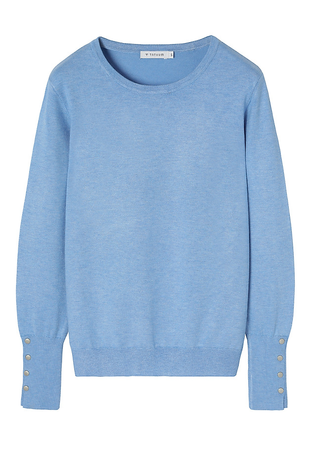 CLASSIC JUMPER WITH CERTIFIED VISCOSE - NICA CLASSIC JUMPER WITH CERTIFIED VISCOSE - NICA BLUE 5