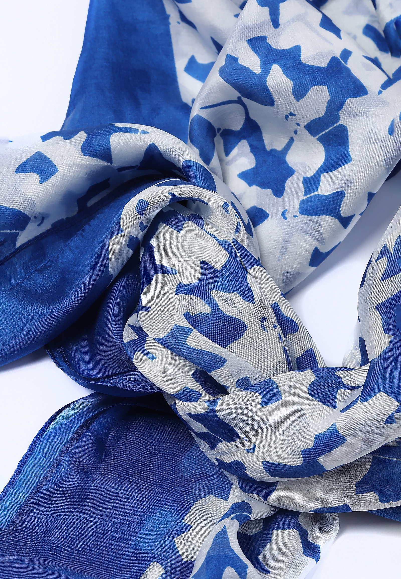 LADIES' SILK SCARF FLORI LADIES' SILK SCARF FLORI BLUE 86812