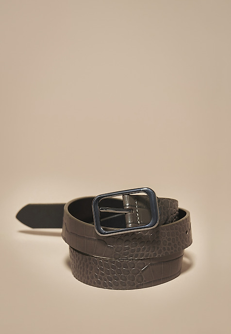 CUREA DIN PIEL CU MODEL EMBOSAT - SONJA VERDE 2