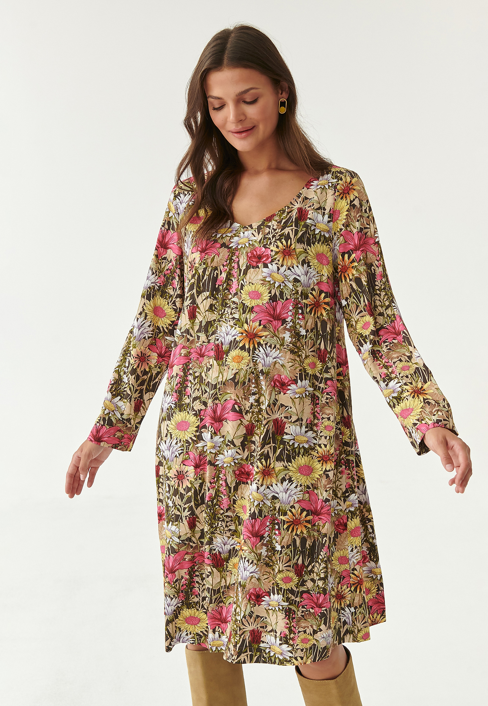 ROCHIE SCURTĂ CU MOTIV FLORAL MIRI ROCHIE SCURTĂ CU MOTIV FLORAL MIRI MULTICOLOR 81410