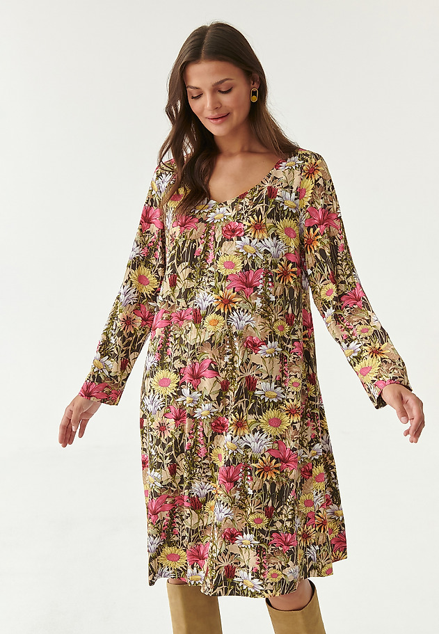 ROCHIE SCURTĂ CU MOTIV FLORAL MIRI ROCHIE SCURTĂ CU MOTIV FLORAL MIRI MULTICOLOR 1