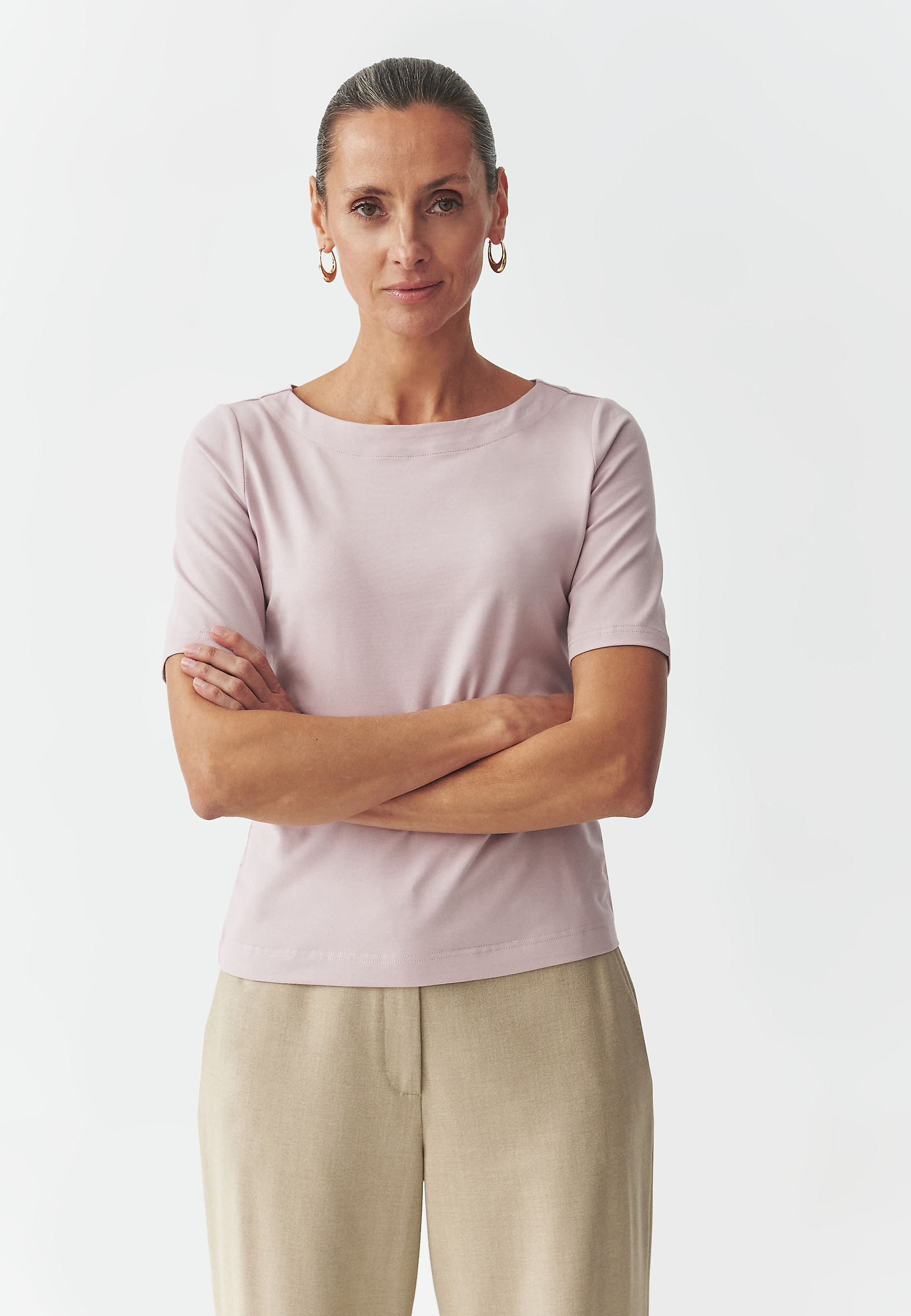 PRILEGAJOČA SE PLETENA ŽENSKA BLUZA - LUMIKO PRILEGAJOČA SE PLETENA ŽENSKA BLUZA - LUMIKO ROŽNATA 106015