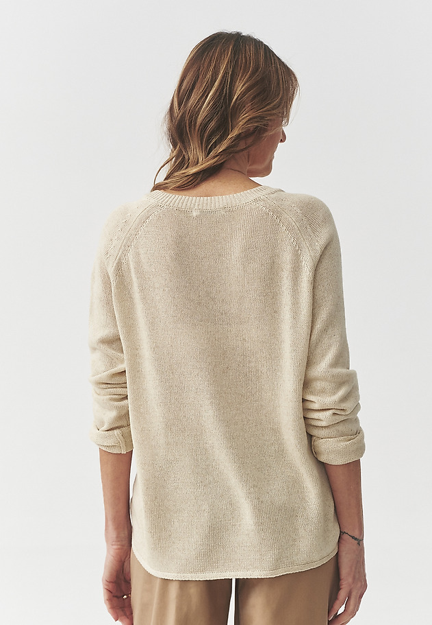 SWETER Z LYOCELLEM I LNEM — HANA SWETER Z LYOCELLEM I LNEM — HANA BEŻOWY 5