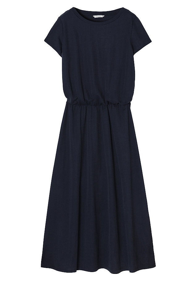 LADIES' DRESS WITH ELACTIS BAND AROUND THE WAIST JASMIKO LADIES' DRESS WITH ELACTIS BAND AROUND THE WAIST JASMIKO NAVY BLUE 6
