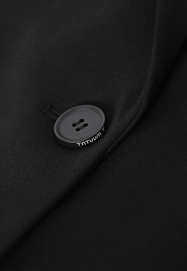 FABRIC BLAZER WITH OVERSIZE CUT - KENEKO FABRIC BLAZER WITH OVERSIZE CUT - KENEKO CZARNY 6