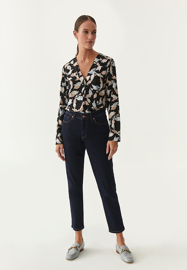 LADIES' BLOUSE WITH PLANT-INSPIRED MOTIF KARIWA 1 LADIES' BLOUSE WITH PLANT-INSPIRED MOTIF KARIWA 1 MULTICOLOR 4