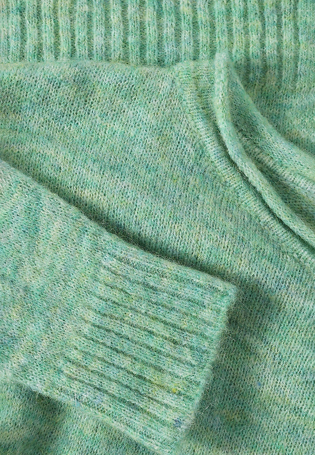 CLASSIC LADIES' JUMPER WITH BOAT NECKLINE — FLUFKO CLASSIC LADIES' JUMPER WITH BOAT NECKLINE — FLUFKO ZIELONY 8