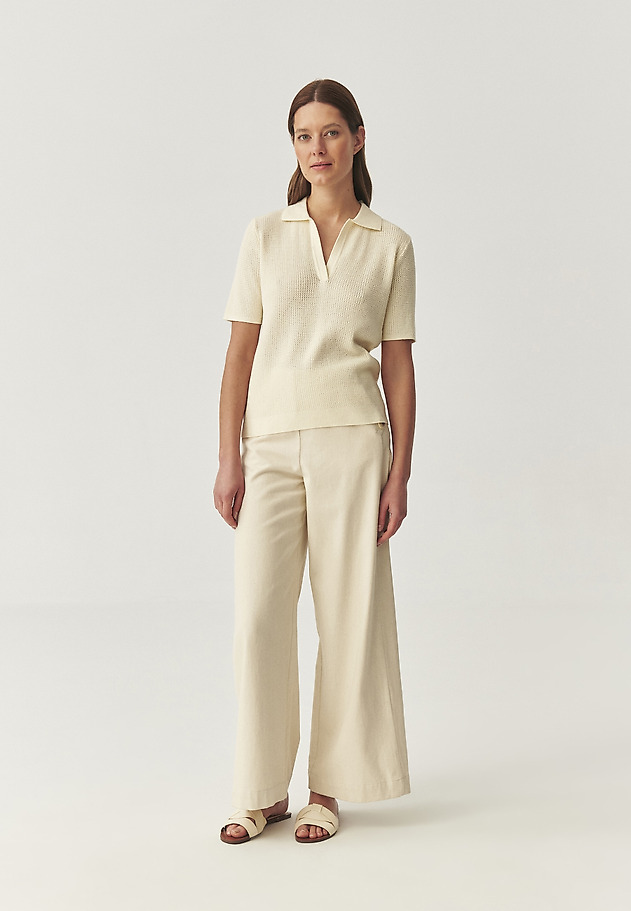 BLOUSE IN COTTON YARN WITH SILK BLEND - SONAR BLOUSE IN COTTON YARN WITH SILK BLEND - SONAR ŻÓŁTY 3