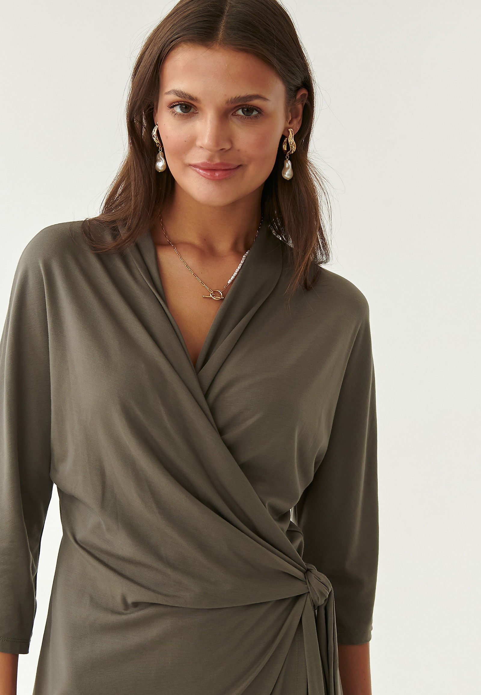 LADIES' WRAP DRESS MIROKO LADIES' WRAP DRESS MIROKO KHAKI 81430