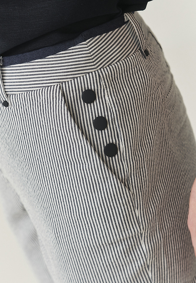 COTTON STRIPED TROUSERS - SEROKI COTTON STRIPED TROUSERS - SEROKI MULTIKOLOR 4