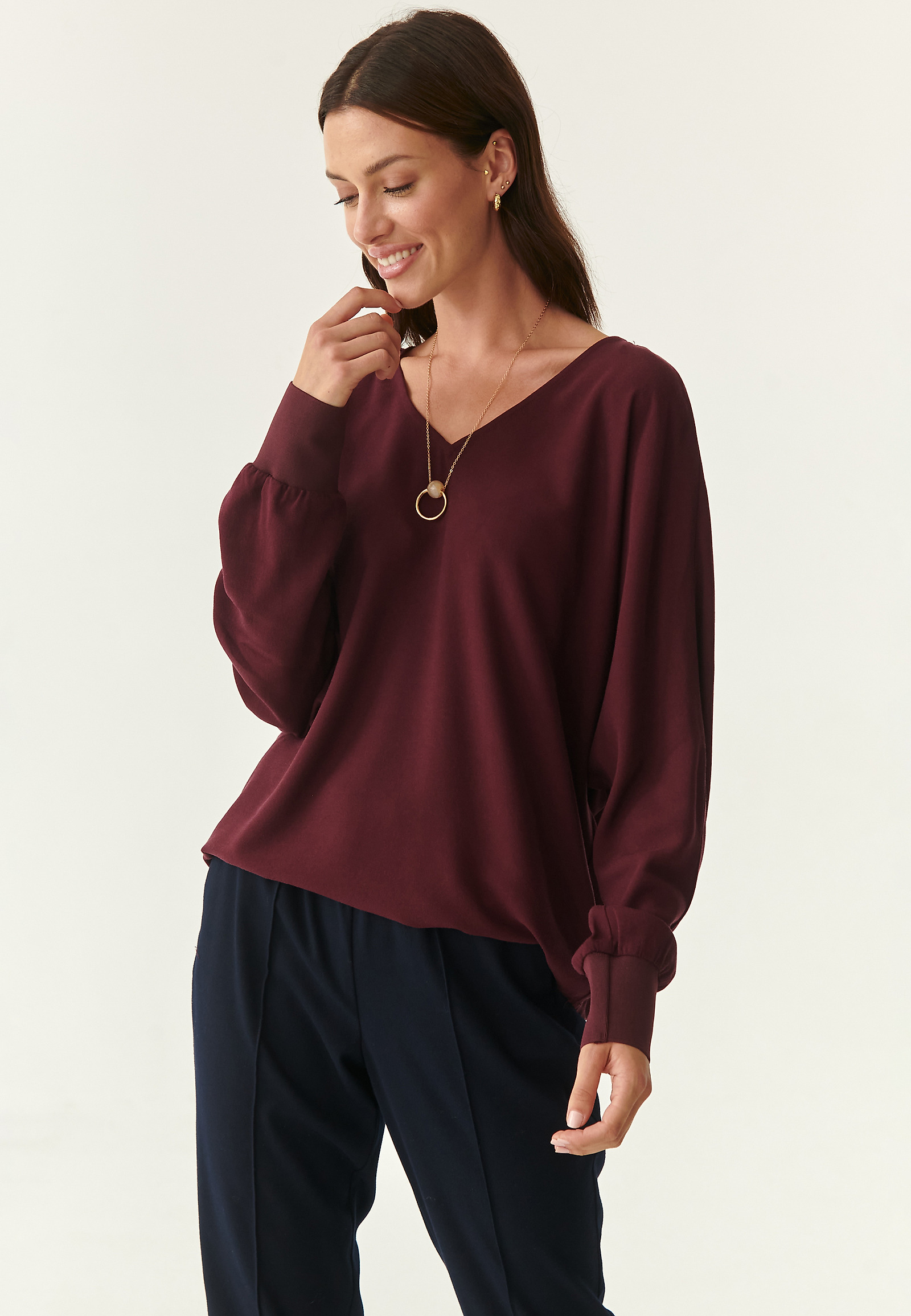 LADIES' LOOSE BLOUSE KARWA LADIES' LOOSE BLOUSE KARWA RED 83027