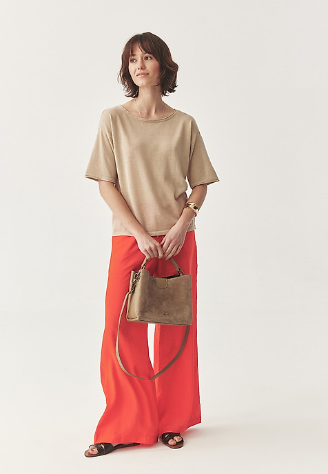 LOOSE-FITTING LINEN JUMPER - ASHA BEIGE 2