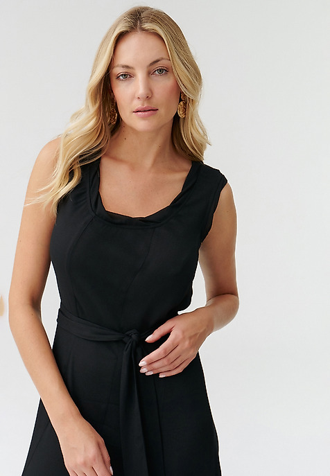 LADIES’ MIDI DRESS CELLA BLACK 2