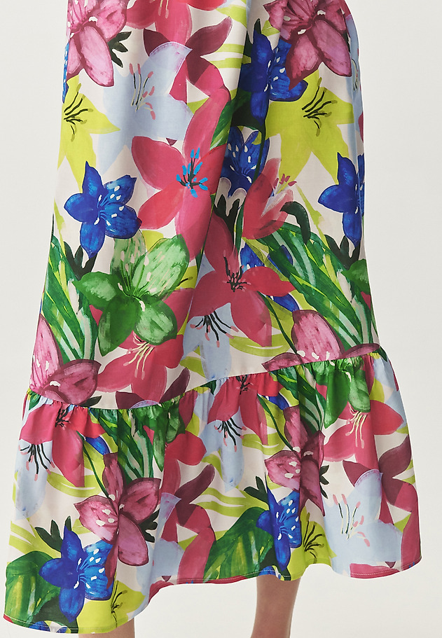 VISCOSE DRESS WITH ORIGINAL DESIGN - ESTELLA 1 VISCOSE DRESS WITH ORIGINAL DESIGN - ESTELLA 1 RÓŻOWY 5