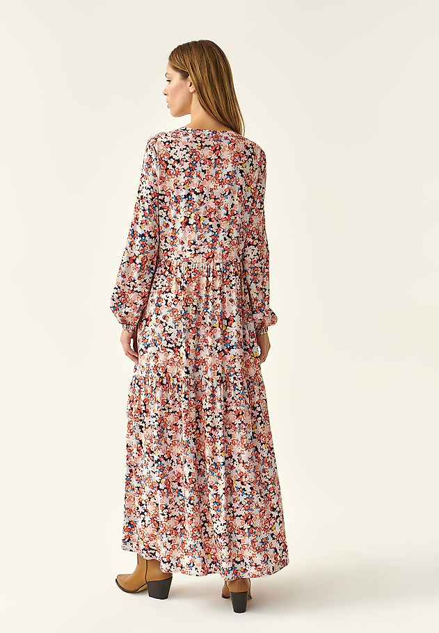 LADIES' FLORAL PRINTED MAXI DRESS SFORIA LADIES' FLORAL PRINTED MAXI DRESS SFORIA MULTICOLOR 3