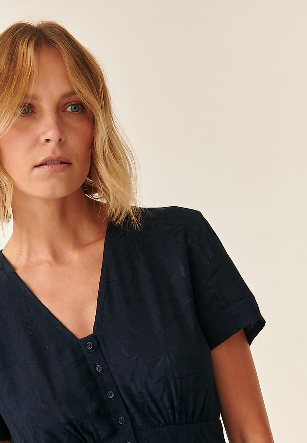 LADIES' SHORT-SLEEVE DRESS KAMDI 2 LADIES' SHORT-SLEEVE DRESS KAMDI 2 NAVY BLUE 5
