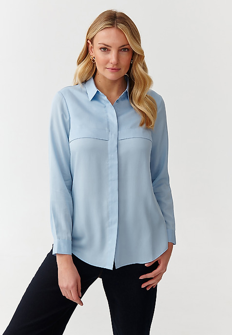 ELEGANT LADIES’ SHIRT - KOROTA BLUE 2
