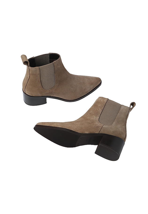 LADIES' SUEDE ANKLE BOOTS COCO 1 LADIES' SUEDE ANKLE BOOTS COCO 1 BEIGE 5