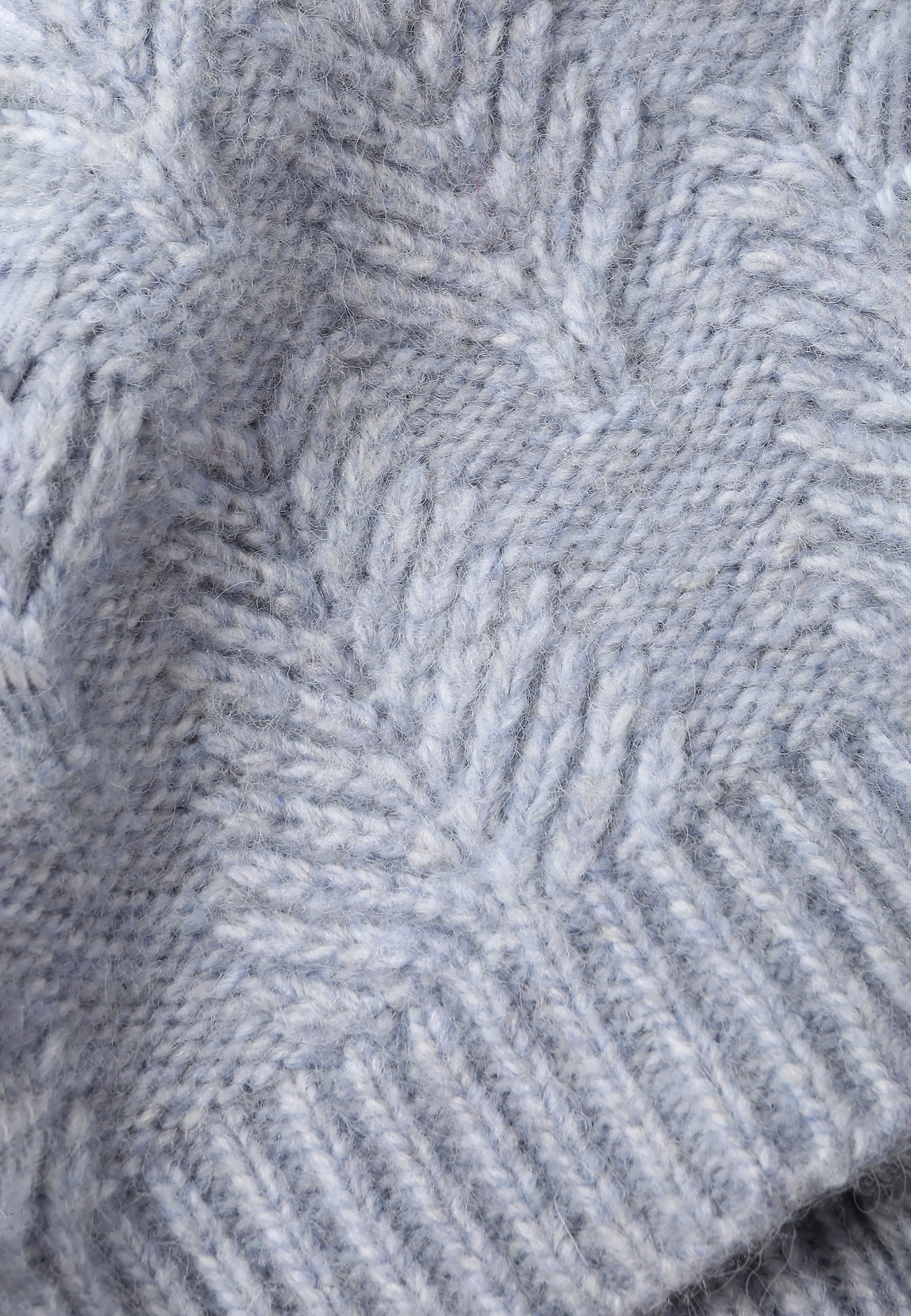KNITTED LADIES' CAP WITH AUTUMN STRUCTURED PATTERN — TUKA KNITTED LADIES' CAP WITH AUTUMN STRUCTURED PATTERN — TUKA BLUE 101243