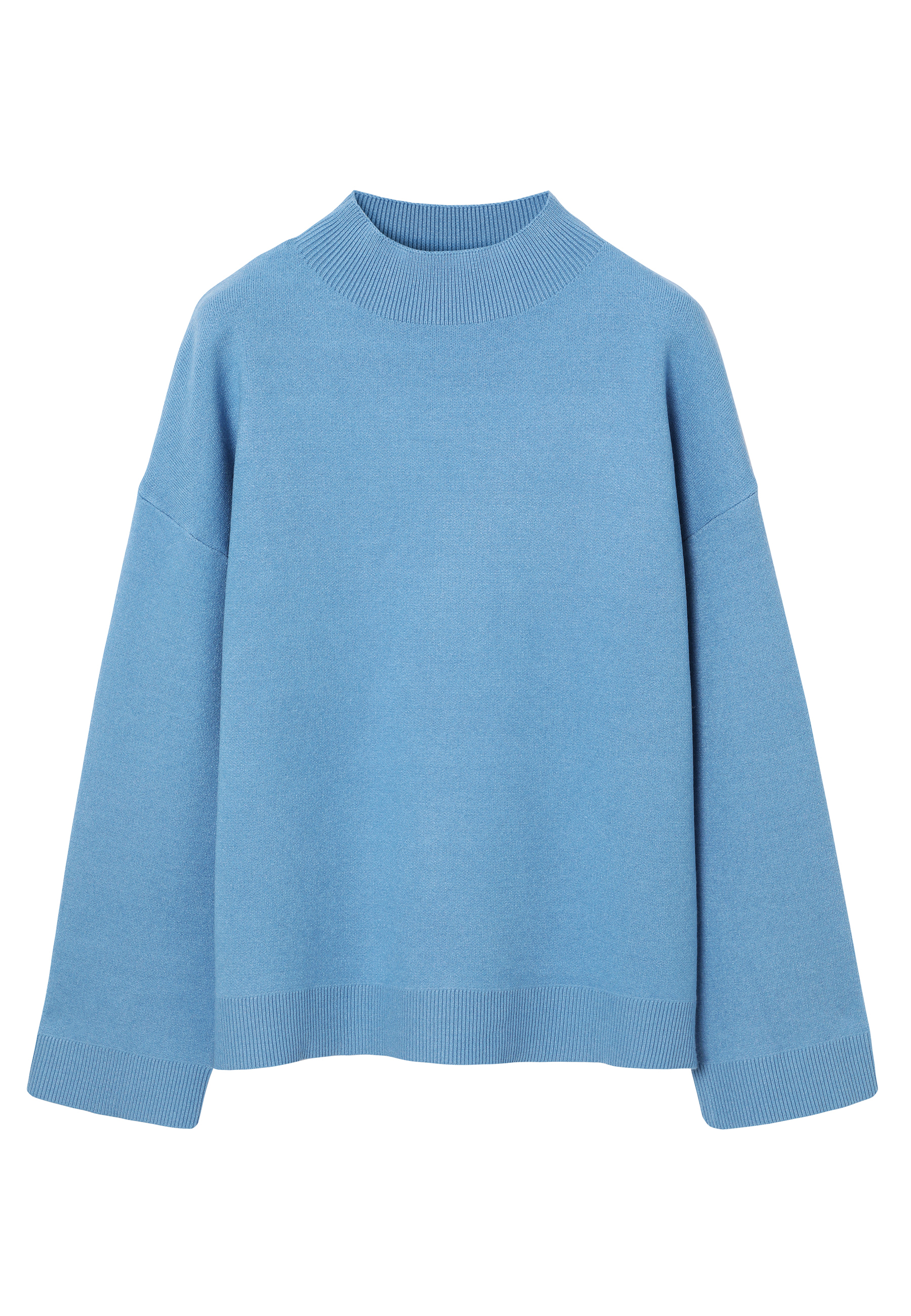 CASUAL TURTLENECK WITH LENZING™ ECOVERO™ VISCOSE - COLLIN BLUE 2