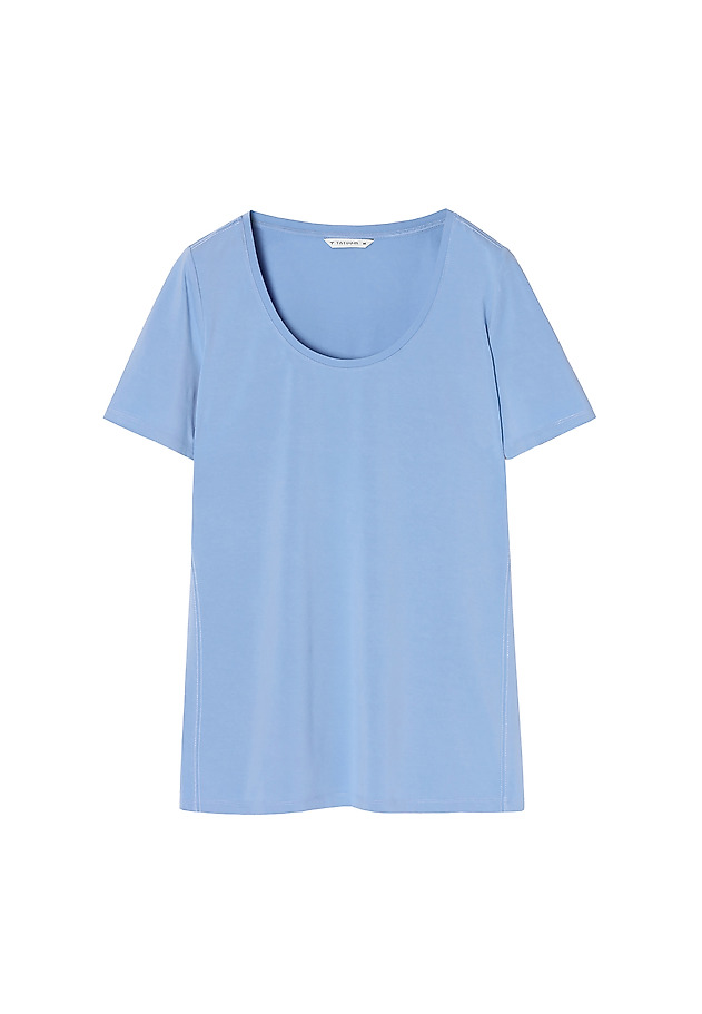 LADIES' KNITTED T-SHIRT AMO LADIES' KNITTED T-SHIRT AMO BLUE 5