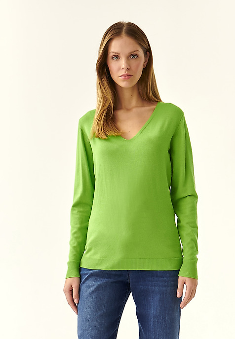 LADIES' CLASSIC SWEATER TESSA GREEN 2