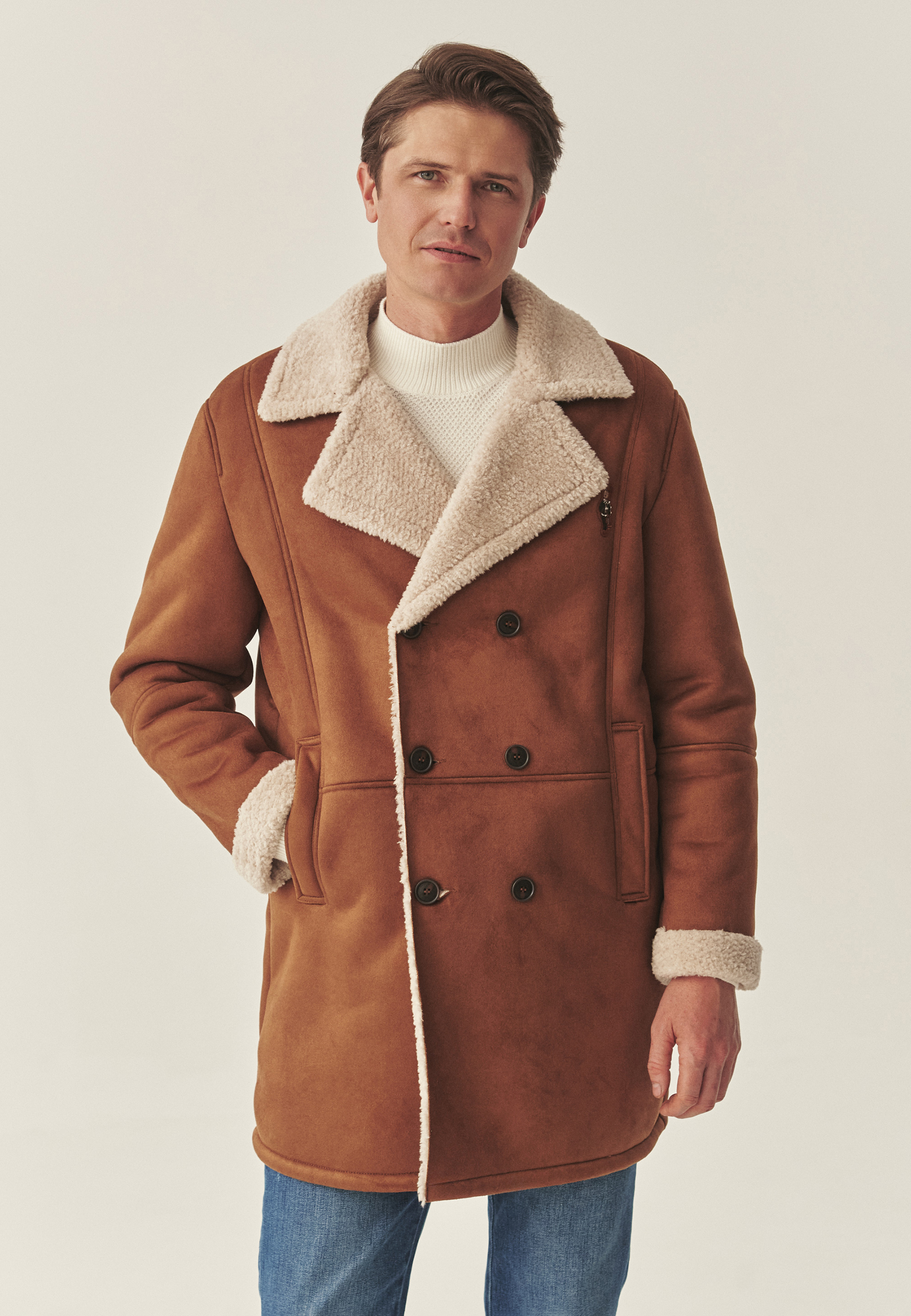 PŁASZCZ MĘSKI WILT BEŻOWY 2