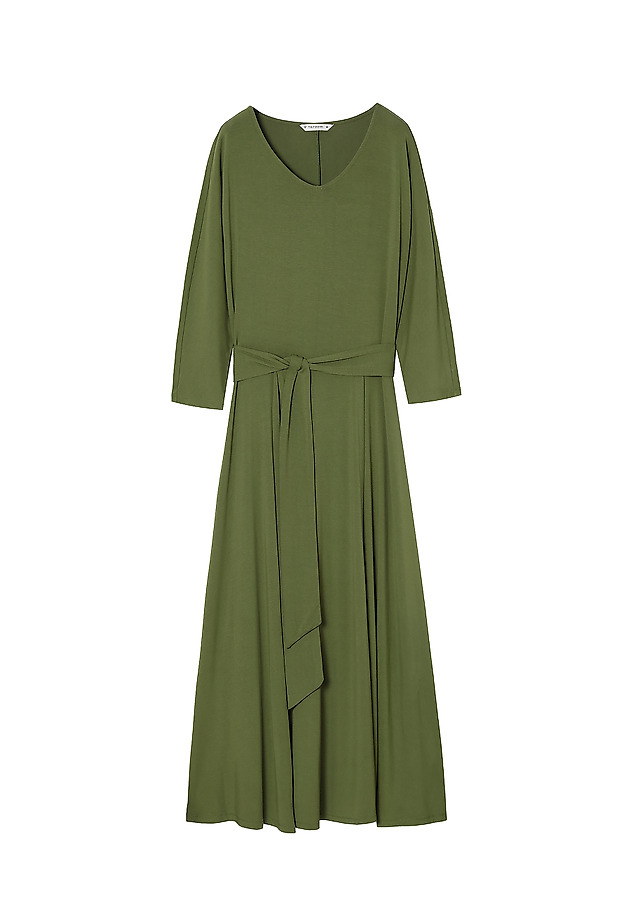 LADIES' DRESS WITH TIE QUENICJA LADIES' DRESS WITH TIE QUENICJA GREEN 5