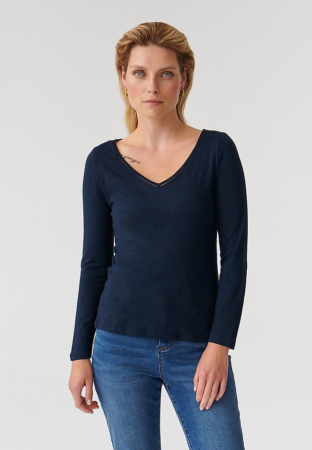 LADIES’ LONG-SLEEVED BLOUSE SORINELA LADIES’ LONG-SLEEVED BLOUSE SORINELA NAVY BLUE 3