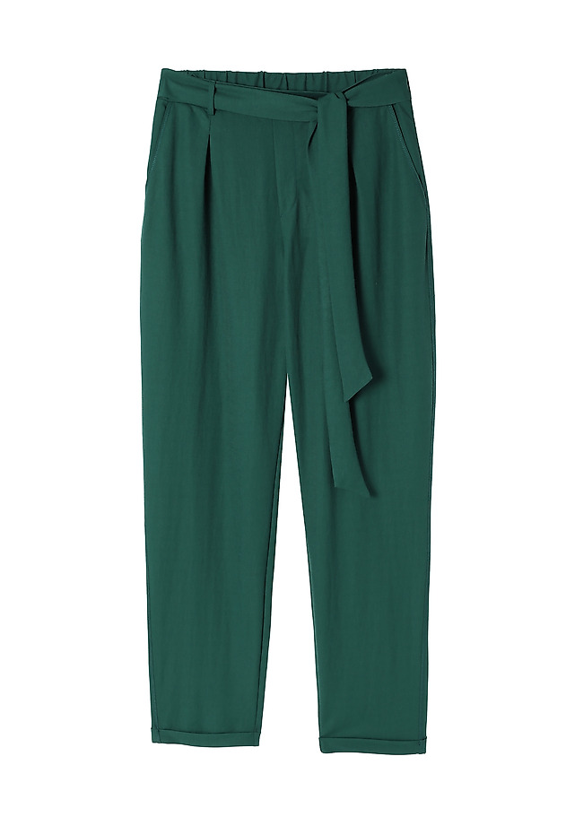LADIES’ PANTS WITH ELASTIC AROUND THE WAIST - ZAMIRIA LADIES’ PANTS WITH ELASTIC AROUND THE WAIST - ZAMIRIA ZIELONY 5