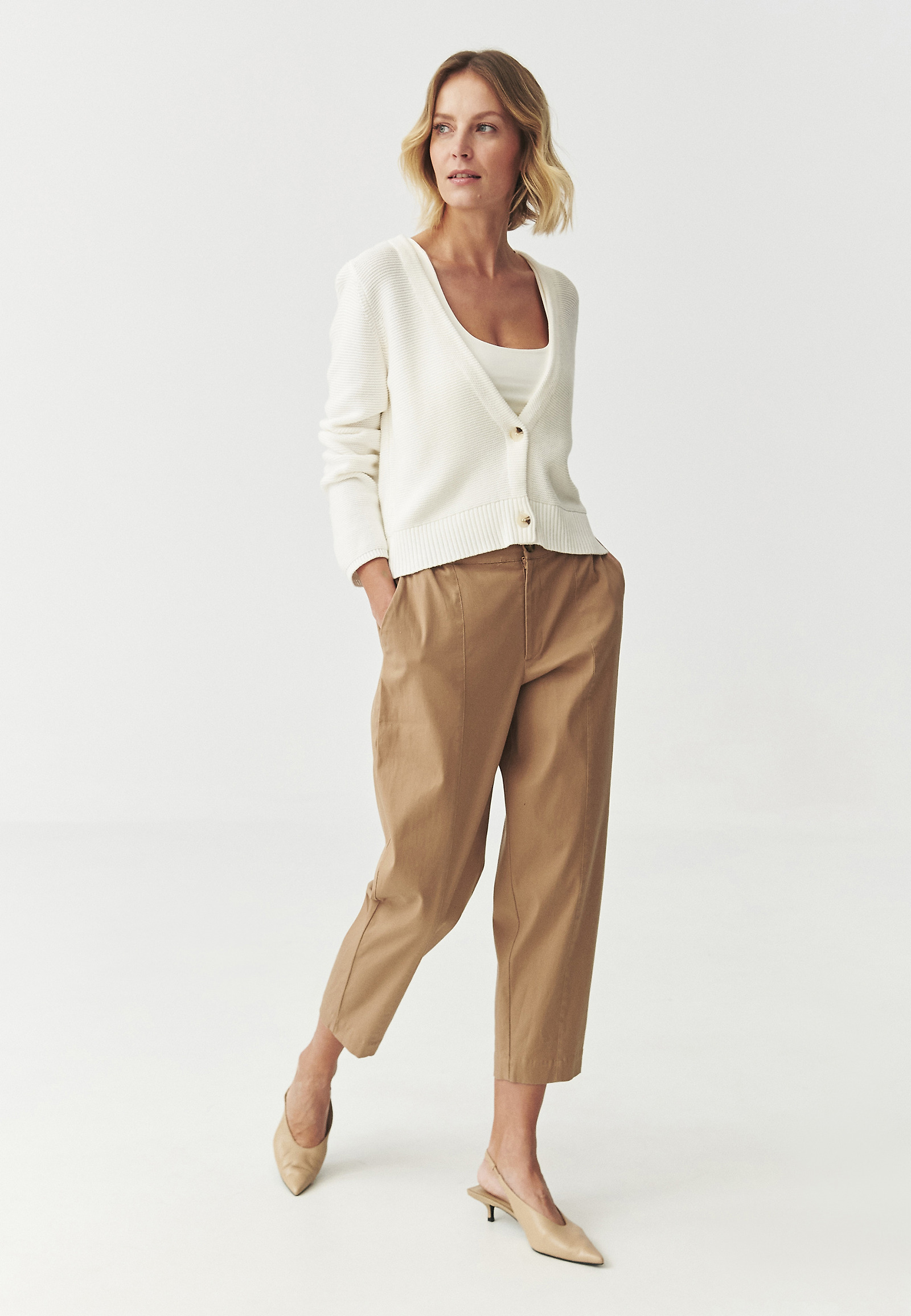 CARDIGAN ELEGANT — CHRISTINE CARDIGAN ELEGANT — CHRISTINE ECRU 108153