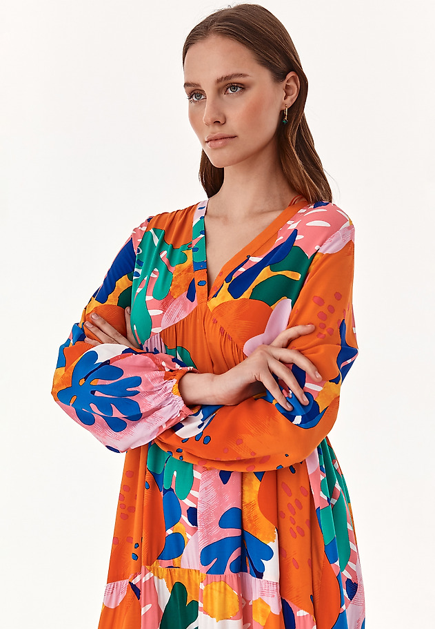 BLOOMING COLLECTION: LOOSE MIDI DRESS NANAMI BLOOMING COLLECTION: LOOSE MIDI DRESS NANAMI MULTIKOLOR 3