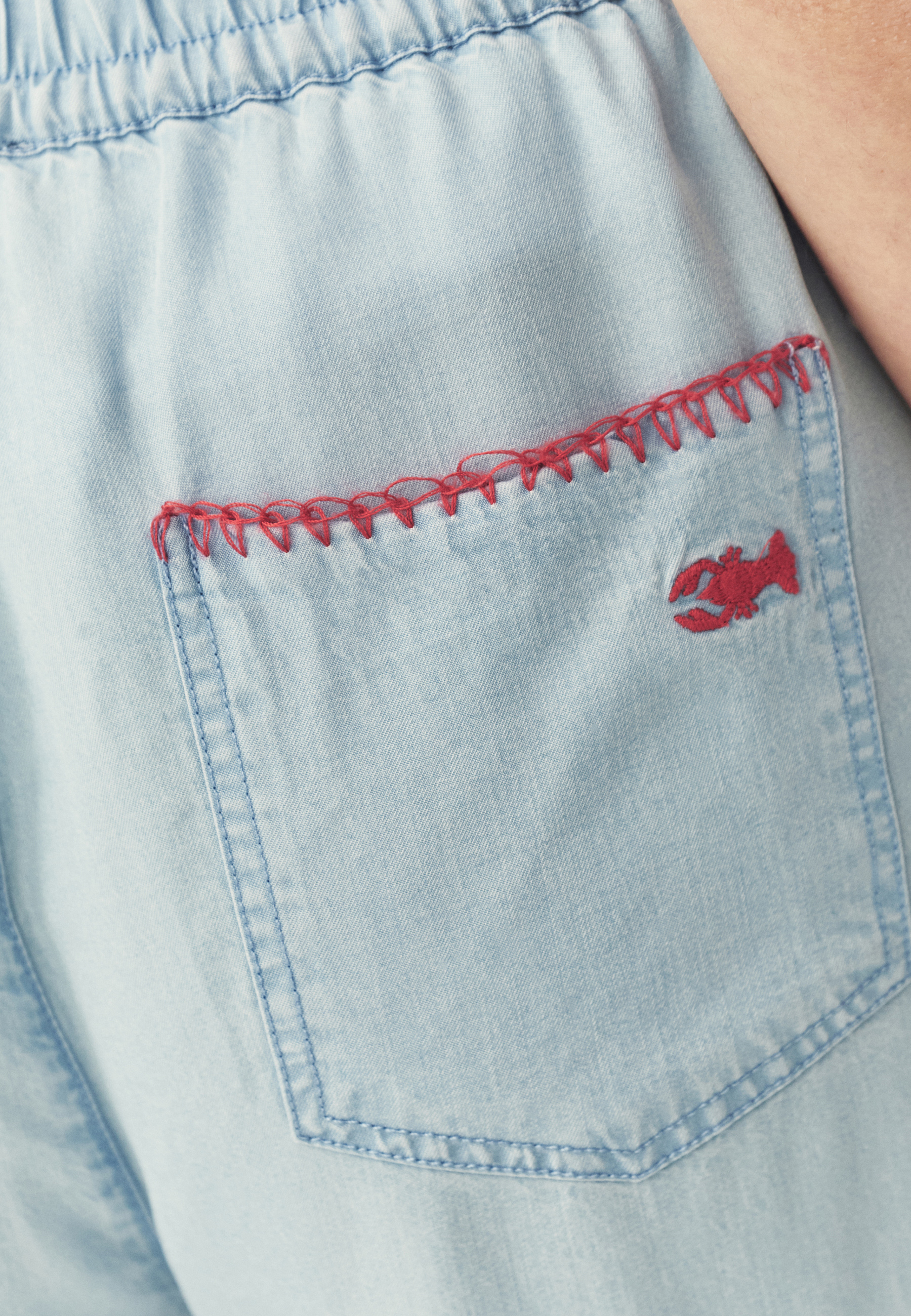 LEKKIE SPODNIE Z SZEROKĄ NOGAWKĄ - CALMAR